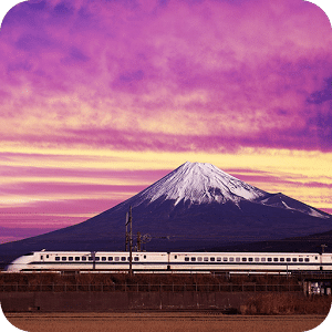 机车拼图：富士山