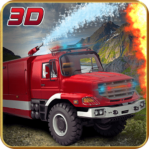 Hill Climb Fire Truck Rescue