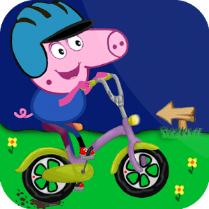 papa pig bike