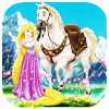 Rapunzel riding horse : free games