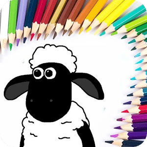 Sheep shaun paint