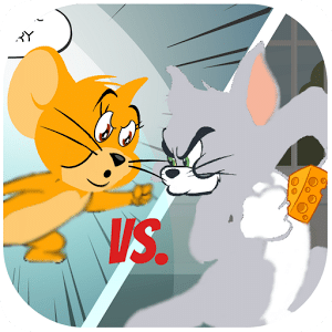 Tom fights Jerry for cheese