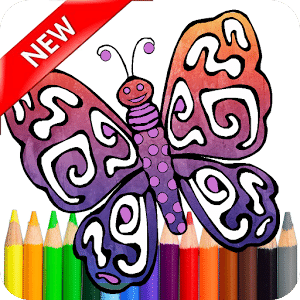 Adult Coloring Butterfly Book