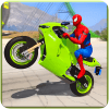 Spider Hero Motorbike Racing