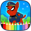 Spider Patrol Superhero Coloring Pages