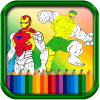 Heroes Coloring Book for kids