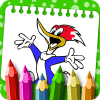 Coloring Book For Woody :Woody Coloring woodpecker