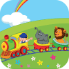 Funny Animals Train Adventure: Memory game
