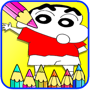 Chinchan Coloring Paintting Drawing Book Game