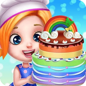 彩虹甜品烹饪店和面包派对