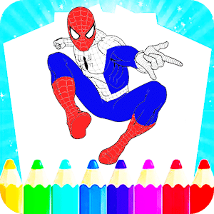 Superhero Coloring Book Games