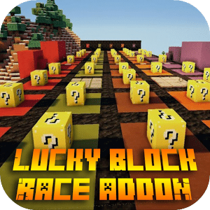 Lucky Block Race 2018 for MCPE