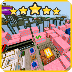 Pink City Parkour MCPE Map