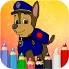 Coloring Book for Paw Patrol Game