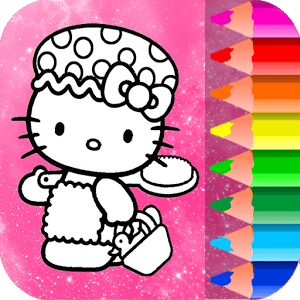 H Kitty Coloring Pages