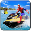 Superhero Speed Boat Racing: 3D Mega Ramp Stunts