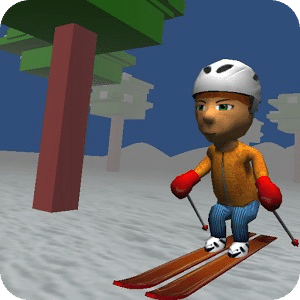 滑雪游戏种族3D冬奥会