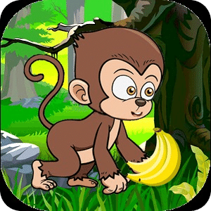 Monkey Jump In Rainforest
