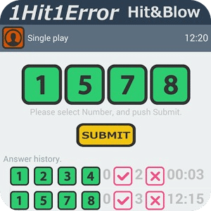 1Hit1Error(Hit & Blow)