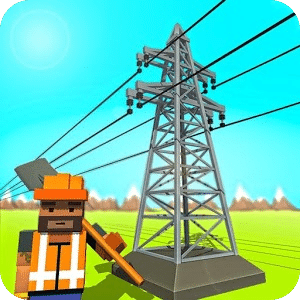 Electrical Grid Station Construction: Building Sim