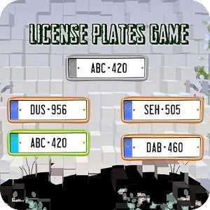 License Plates Game