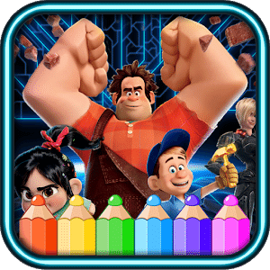 coloring the wreck it ralph world