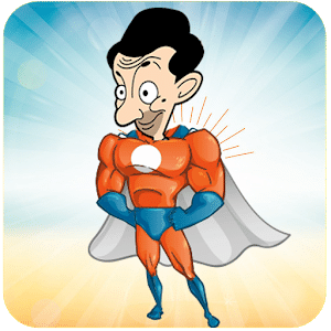 mr bean super hero runner