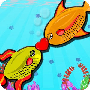 Fun Fish Love Kiss