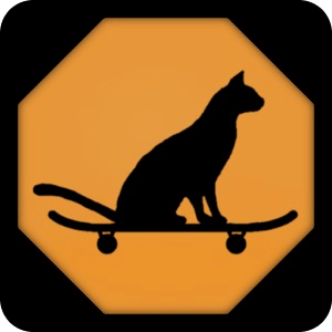 Skateboard Cat