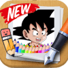 Coloring Goku dragon balls app by fans