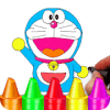 Doraemon Coloring Book For Kids And Toddlers