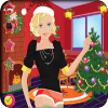 cute santa dressup doll game