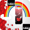 Rainbow Heart Piano Tiles