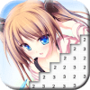 Manga Color by Number: Anime Pixel Art