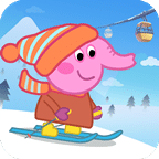 小猪爱滑雪