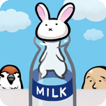 兔子与牛乳瓶