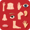 Body Parts-Learn, Spell, Quiz, Draw, Color & Games