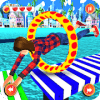 传奇特技跑3D：水上公园擦拭游戏
