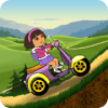 Little Dora Scooter Climbing - dora games for kids