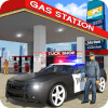 Police Car Wash Service: Gas Station Parking Games