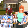 New Born Baby Quadruplets: Mother Sim