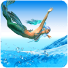 Mermaid Water Swimming Tournament