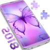 Purple Butterfly Puzzle Game