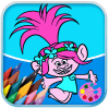 coloring book troll poppy 2018 Free !!