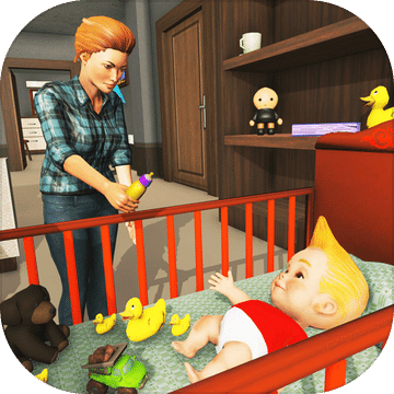 虚拟保姆新生婴儿快乐家庭