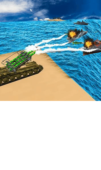 导弹发射战舰岛屿战争
