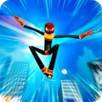 火柴人蜘蛛绳索英雄3D