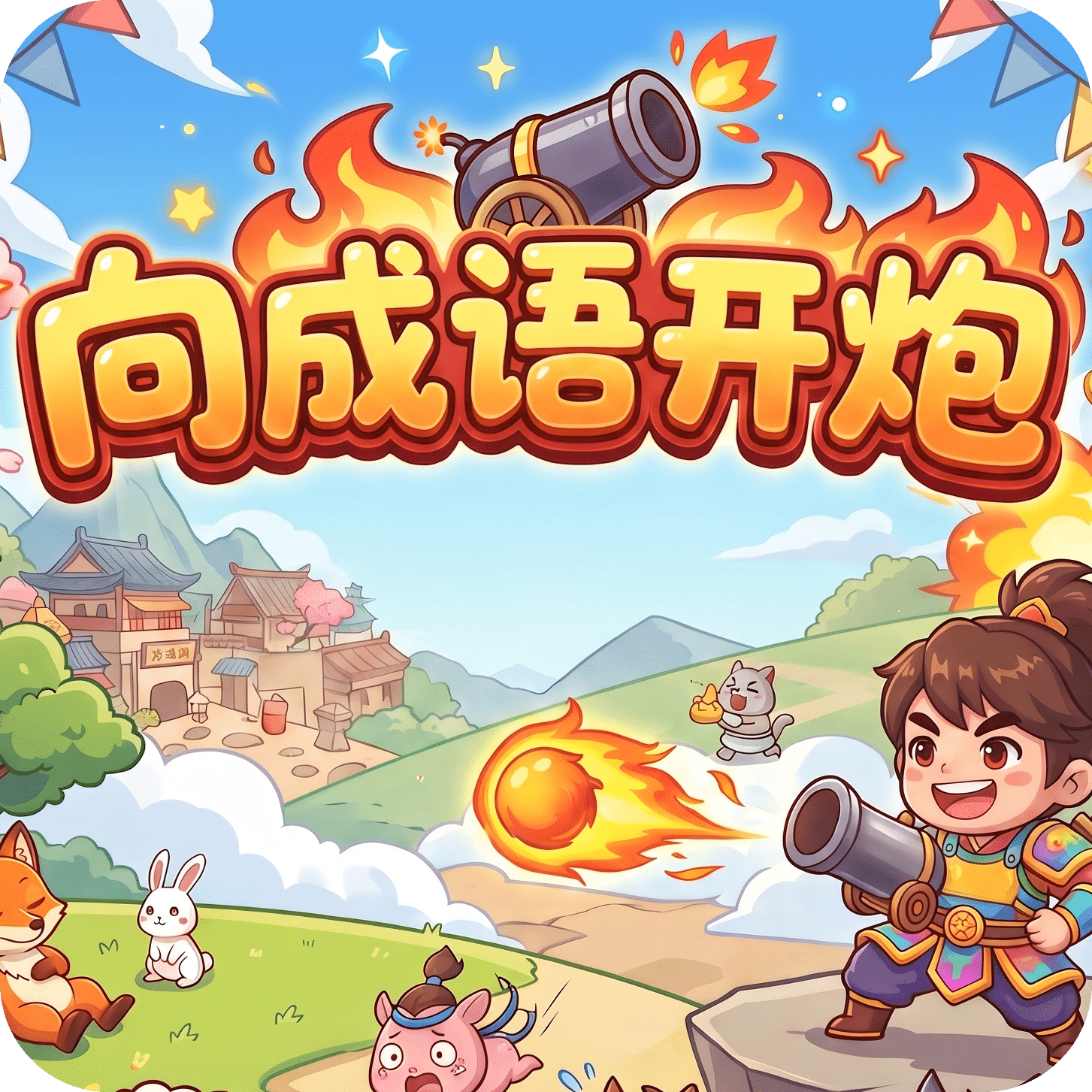 向成语开炮