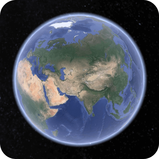 红色北斗卫星地图