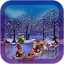 Skating New Year Christmas